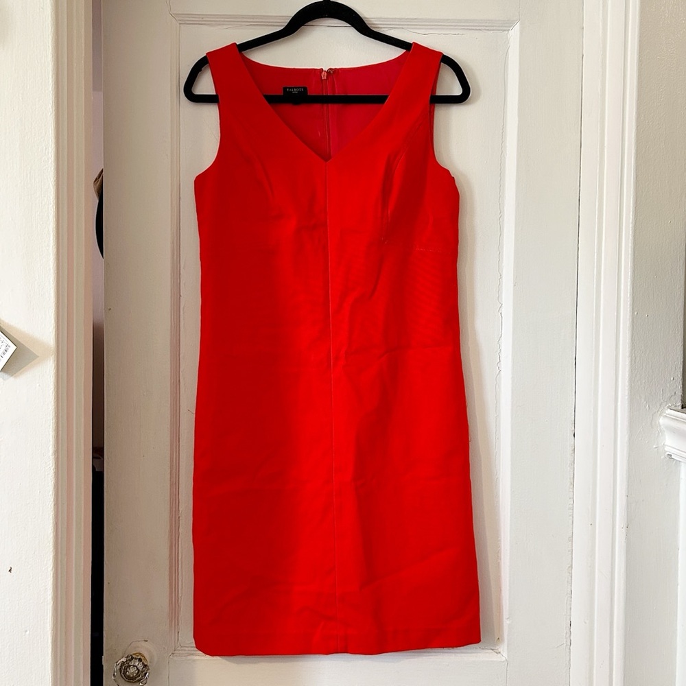 Talbots Tomato Red Cocktail Dress